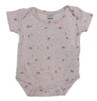 Světlerůžové květované body 