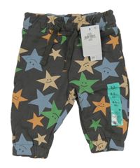 Nové - Antracitovo-barevné tepláky s hvězdami Primark