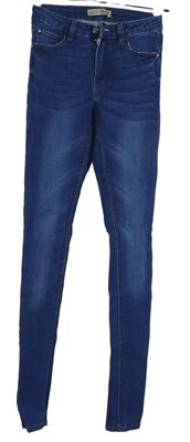 Dámské modré skinny rifle Denim 