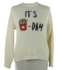 Dámský smetanový svetr s nápisem FB Sister 