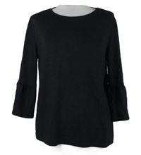 Dámské černé třpytivé úpletové triko Opus 