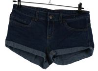 Dámské tmavomodré riflové minikraťasy H&M