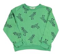 Neonově zelená mikina s dinosaury H&M