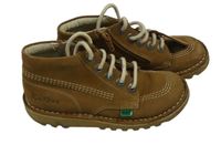 Béžové kožené kotníkové boty Kickers vel.34