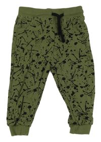 Khaki tepláky s flíčky F&F