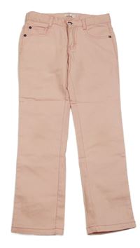 Světlerůžové plátěné kalhoty Pep&Co
