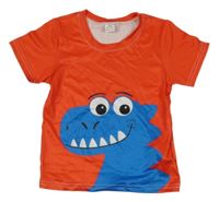 Červené tričko s dinosaurem Shein