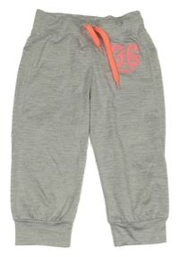 Světlešedé sportovní capri tepláky H&M