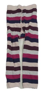 Barevné pruhované legínové punčocháče Tchibo