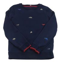 Tmavomodrá mikina se zvířátky Joules