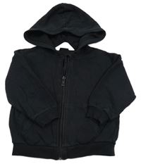 Černá propínací mikina s kapucí H&M