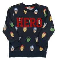 Tmavomodrá mikina s Avengers George