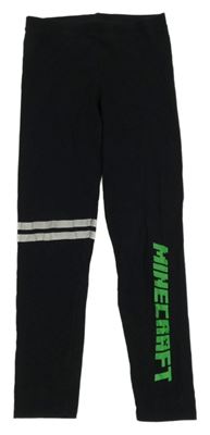 Černé legíny s potiskem - Minecraft George