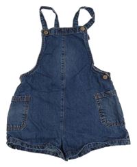 Modré riflové laclové kraťasy s kapsami Next