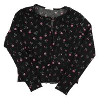 Černý květovaný cardigán Primark