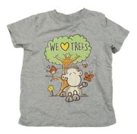 Šedé tričko s ovcí 