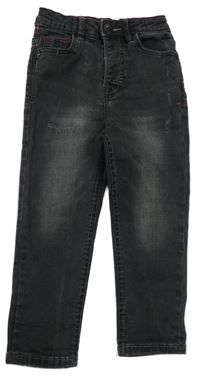 Černošedé skinny rifle s prošoupáním 