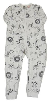 Bílý overal se zvířaty H&M