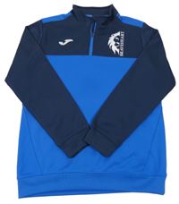 Modro-tmavomodrá sportovní mikina s logem Joma