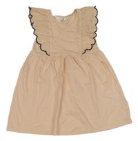 Pudrové šaty s volánky H&M