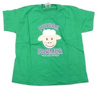Zelené tričko s ovečkou Fruit of the Loom