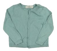 Mátovošedý propínací svetr H&M