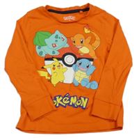 Oranžové triko s pokémony C&A