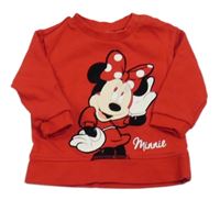 Červená mikina s Minnií zn. H&M