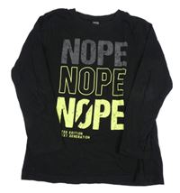 Černé triko s nápisem zn. Y.F.K.