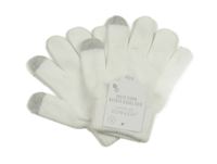 Nové - Bílo-šedé pletené prstové rukavice Jeff&Co.