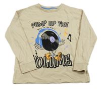 Béžové triko s deskou M&S