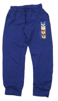 Tmavomodré tepláky se Sonicem 