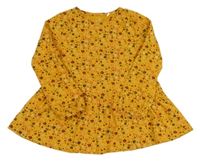 Okrová tunika s kytičkami Topolino