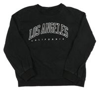 Černá mikina s nápisem 