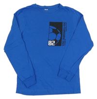 Safírové triko s míčem Zeeman