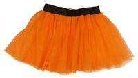 Kostým - Oranžová tylová tutu sukně Red Star 