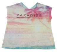 Světlemodro-barevné tričko s nápisem C&A