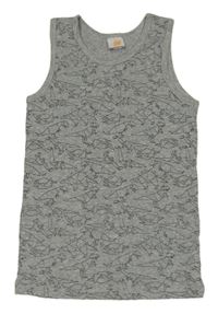 Šedé tílko s dinosaury Kids