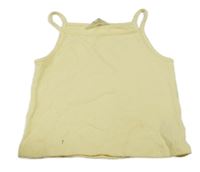 Žlutý žebrovaný úpletový top H&M