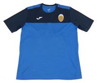 Modro-tmavomodrý fotbalový dres s číslem