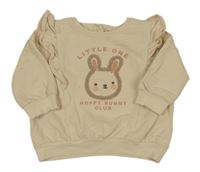 Béžová mikina se zajíčkem a volánky Next