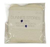 Nové - Smetanové silonové punčocháče s puntíky Dunnes