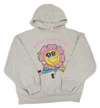 Smetanová oversize mikina se Spongebobem a kapucí  Nickelodeon