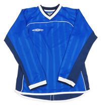 Kobaltově modro-tmavomodré funkční sportovní triko Umbro