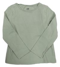 Zelenošedé triko H&M