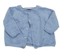 Modrý melírovaný propínací svetr Next