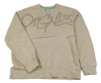 Béžová mikina s nápisem JACK&JONES