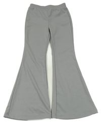 Šedé flare kalhoty 