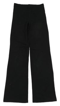 Černé flare teplákové kalhoty H&M