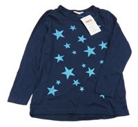 Nové - tmavomodré triko s hvězdičkami Kids